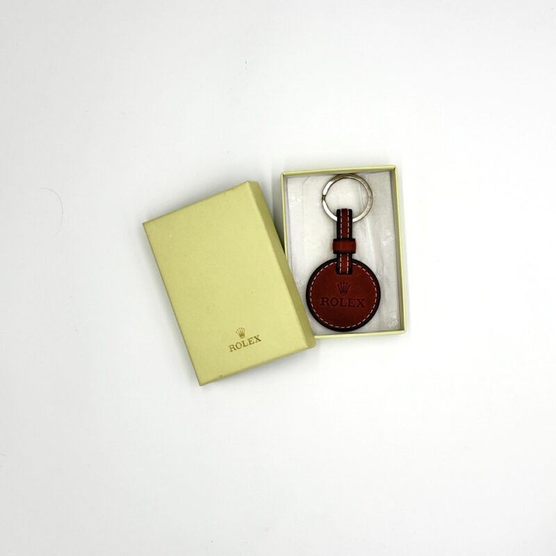Rolex Leather Keychain